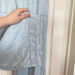 Anthropologie Cloth & Stone Breezy Pants Tencel Pull On Wide Leg Chambray Size S Photo 6