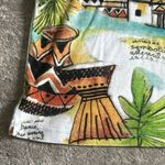 Chico's  Shirt Womens Large 2 African Short Sleeve V-Neck Cotton Artsy Art Print Photo 8