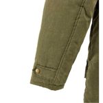 Meaveor army green olive faux fur lined hood M coat adjustable waist soft shell Size M Photo 6