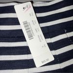 J.Crew NEW Navy & White Stripe Linen Blend Pleated Dress Shorts size 0 Photo 8