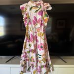 Banjanan Bulbul Muse Spring Floral Dress NEW White Size XS Photo 3