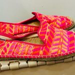 Soludos Malhia Kent plaid bright boho espadrilles shoes size 9 pink oran… Photo 1