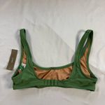 J.Crew NWT Heritage Scoop Neck Bikini Top Size S Green Retro Swim Beach Classic Photo 3