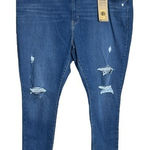 Levi's Levi’s 720 High Rise Super Skinny Jeans Blue Medium Wash Distress Destroy Photo 0