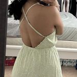 ZARA Light Green Floral Print Maxi Dress Photo 1