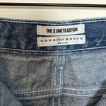 One Teaspoon - High-Waisted Denim Jean Shorts Rigid Cotton Festival Photo 6