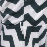 Sans Souci  Black White Chevron Sleeveless Dress Stretchy Contemporary SZ L Photo 5