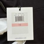 Calvin Klein  Dress Black White Stripe 3/4 Sleeve Summer Casual Dress Size 10 NEW Photo 8