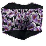 Forever 21 NWT Floral Strapless Corset Top Photo 4
