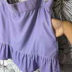 J.Crew  Light Purple Lilac Velvet Stretchy Waistband Mini Skirt Women's Medium Photo 2