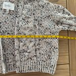 Jessica Simpson  Cream and Gray Textured Knit Cardigan Photo 6