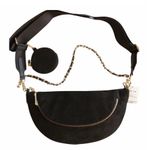 Sondra Roberts Black Faux Suede 3 Way Bag Photo 2