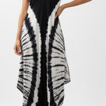 Philosophy Republic Clothing Jumpsuit Womens XS Black White Tie Dye V-Neck Boho Photo 0