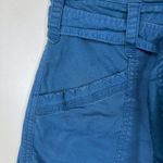 Anthropologie  Ellie Embroidered High-Waisted Paperbag‎ Utility Pants Teal Size 0 Photo 1