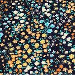 ZARA  Ditsy Floral Textured Knit Mini Dress V Neck Boho Retro Size Small Photo 5