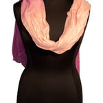 Unbranded Women Ombre Pink Scarf Lightweight Sheer Wrap Shawl Infinity Style Purple Photo 0