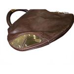 Gucci  Vintage Indy Hobo Brown Leather Top Handle Bag Photo 5