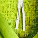 Anthropologie Lime Green Cotton Poplin Midi Bubble Hem Dress Photo 9