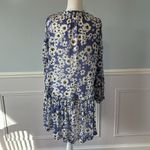 Free People  Love Letter Tunic in Blue Floral Cottagecore Flowy Boho Sz M Photo 9