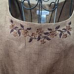Sag Harbor  Embroidered Tan Women's Top Photo 2