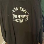 Torrid Black Skeleton Graphic Sweatshirt Photo 0