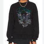 ANINE BING  Kenny Panther Sweatshirt in Vintage Black Photo 7