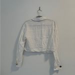 ZARA Cropped Linen button down blouse Photo 6
