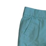 J.Crew Womens Chino Shorts 6 Blue Inch Inseam Mid Rise 100% Cotton Casual Photo 1