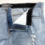 Torrid  Womens Denim Shorts Sky High Skinny Bermuda Size 26‎ Distressed Stretch Photo 4
