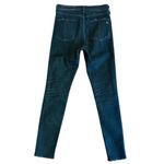 Rag and Bone  High Rise Ankle Skinny Jeans Black Busted Knee Size 26 Distressed Photo 4