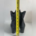 Sesto Meucci Sleek Western Zip Style Charcoal Weave Granny Ankle boots Booties 6 Photo 4