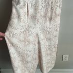 Loft snakeskin print beige pink wide leg jumpsuit preppy chic Photo 5