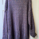 90s J Jill speckled confetti Sweater 2X Nubby Bohemian Chunky lagenlook purple Photo 0
