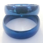 New blue tone‎ stainless steel ring size 7 Photo 0