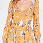 Urban Outfitters Ecote Rosalinda Floral Long-Sleeve Mini Dress Photo 1