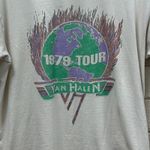 Van Halen 1979 World Tour Band Tee size L White Size L Photo 7