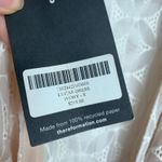 Reformation  Lucas Eyelet Mini Dress Womens New Small Ivory Photo 4