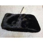 Aspen Black Plush Faux Fur Snood Scarf New Photo 2
