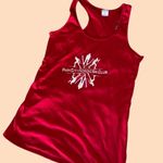 ‘Park City Nordic Ski Club’ red dry fit fire hydrant red workout tank top 🔥 Size XS Photo 0