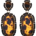 Nicole Miller Leopard Statement Earrings  Photo 1