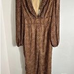 RUNAWAY THE LABEL  Ruby Midi Dress Leopard Size Medium NWT! Photo 6