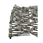 Magic Hair Comb Beaded Hair Clip Bun Bridal Hair 3" tall Photo 2