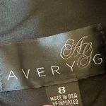 Avery G Black Dress Puff Bell Sleeves Cocktail Party Back Zip Size 8 Women's Photo 11