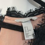 H&M  Black Lace Dress with Soft Pink Underlay Photo 1