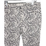 C Est. 1946 Denim Skinny Cropped Pants Capri Zebra Print Womens Contemporary 14 Photo 4