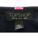 Topshop Belted Wrap Mini Dress Navy V-Neck Surplice Criss-Cross Crisscross Belt Photo 8