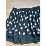 Soulmates Mini Skirt, Black Metallic Dot A-Line Women's Size 3 Photo 2