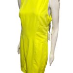 Laundry by Shelli Segal Citron Neon Yellow Sheath Dress Large NWT Photo 6