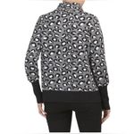 Rachel Zoe grey leopard print zip up sweater sz Large Photo 4