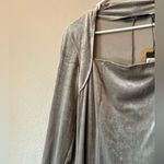 VERO MODA  velvet long sleeve grey dress junior size large Photo 15